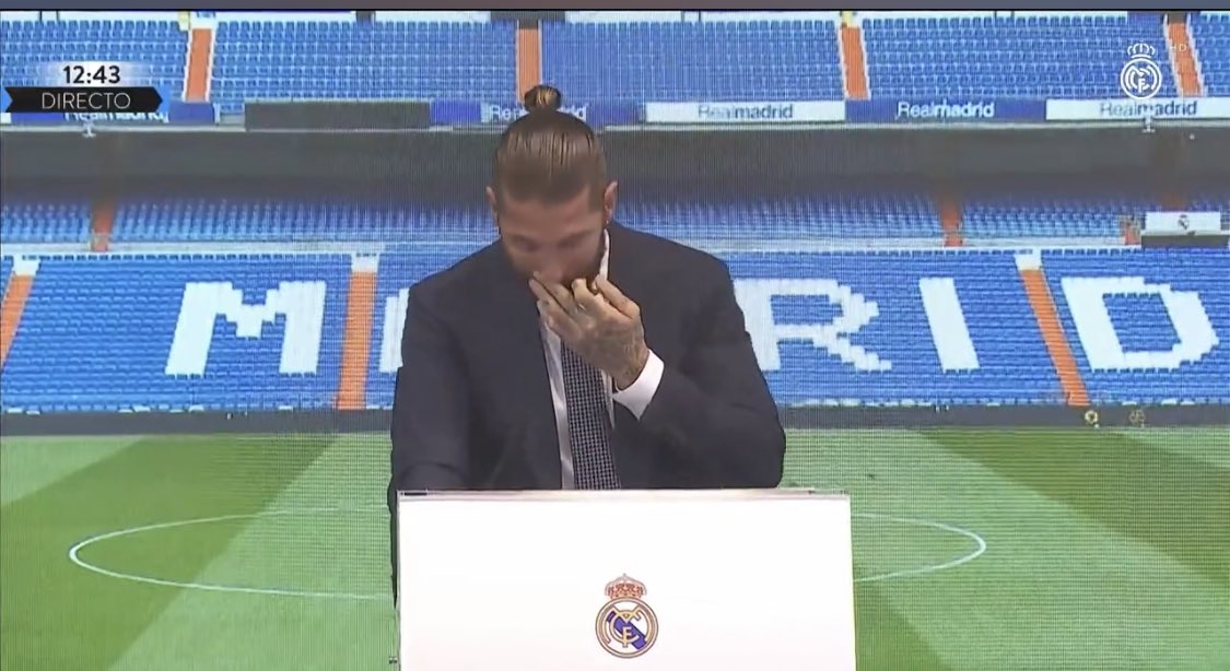 Sergio Ramos zalał się łzami. "To bardziej 'do zobaczenia' niż 'żegnajcie'"