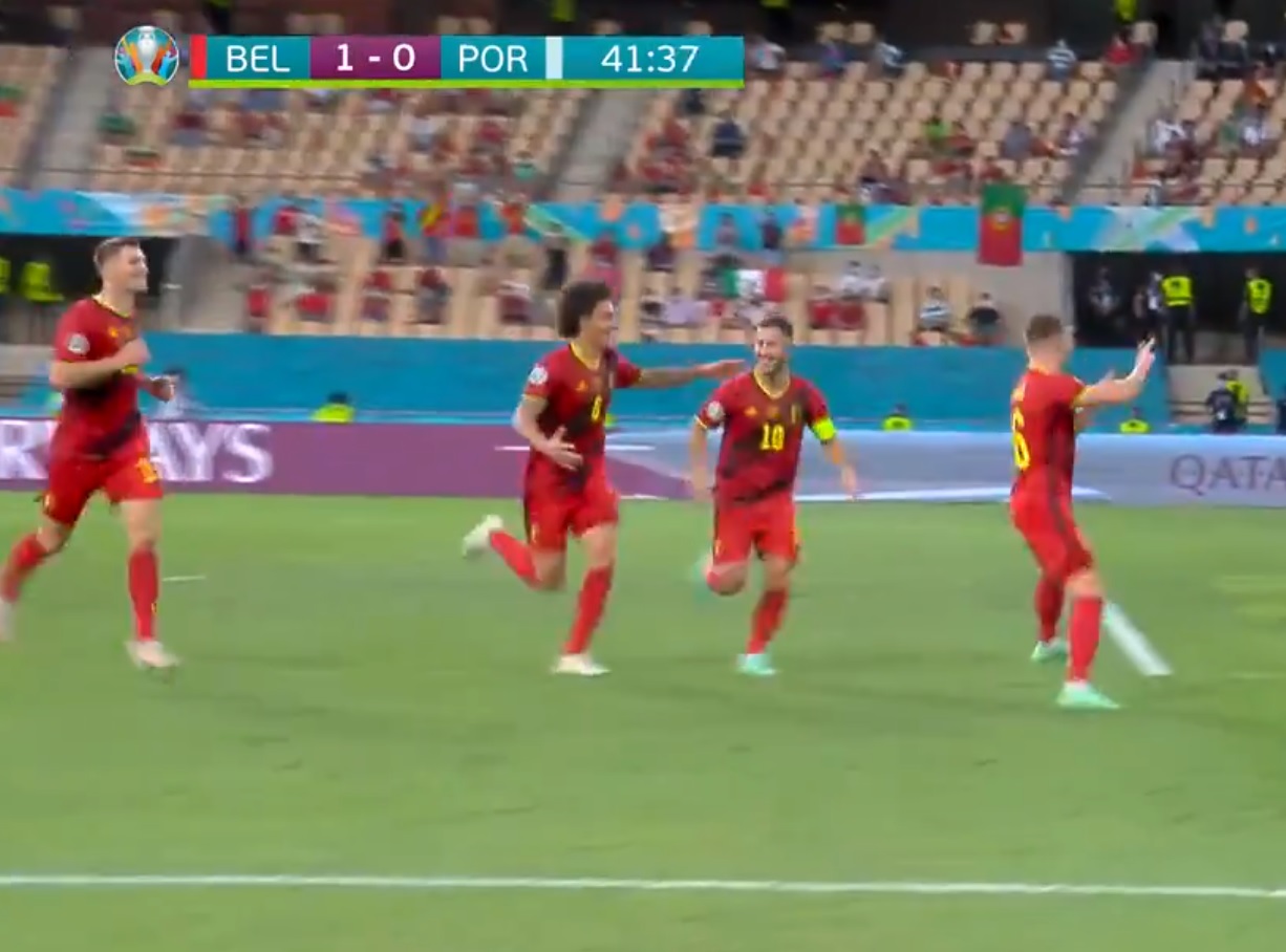 Portugalia nie obroni mistrzostwa Europy! Belgia lepsza w wielkim hicie, Hazard bohaterem [WIDEO]