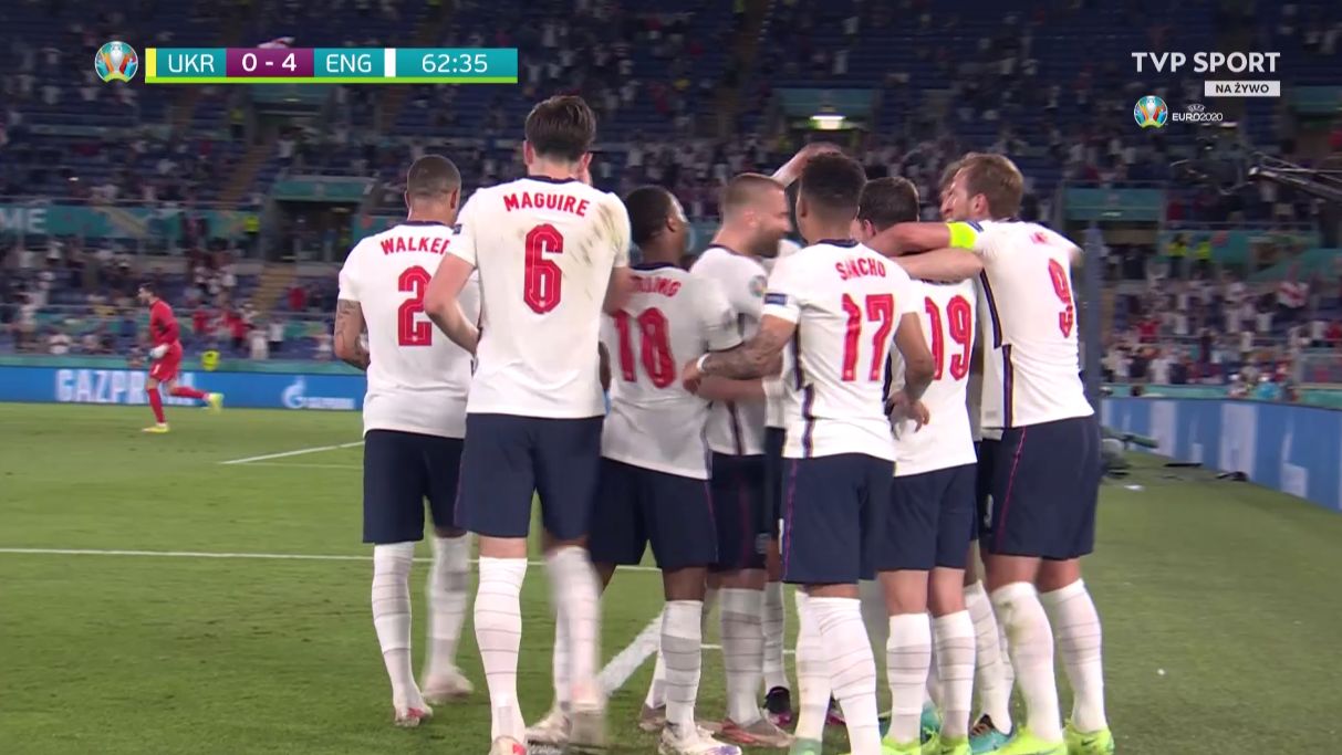Anglia wraca na Wembley! Ukraina zdemolowana w ćwierćfinale Euro 2020 [WIDEO]