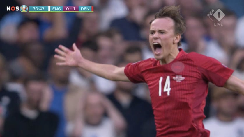 Co za gol Duńczyków! Spektakularne trafienie w półfinale EURO [WIDEO]
