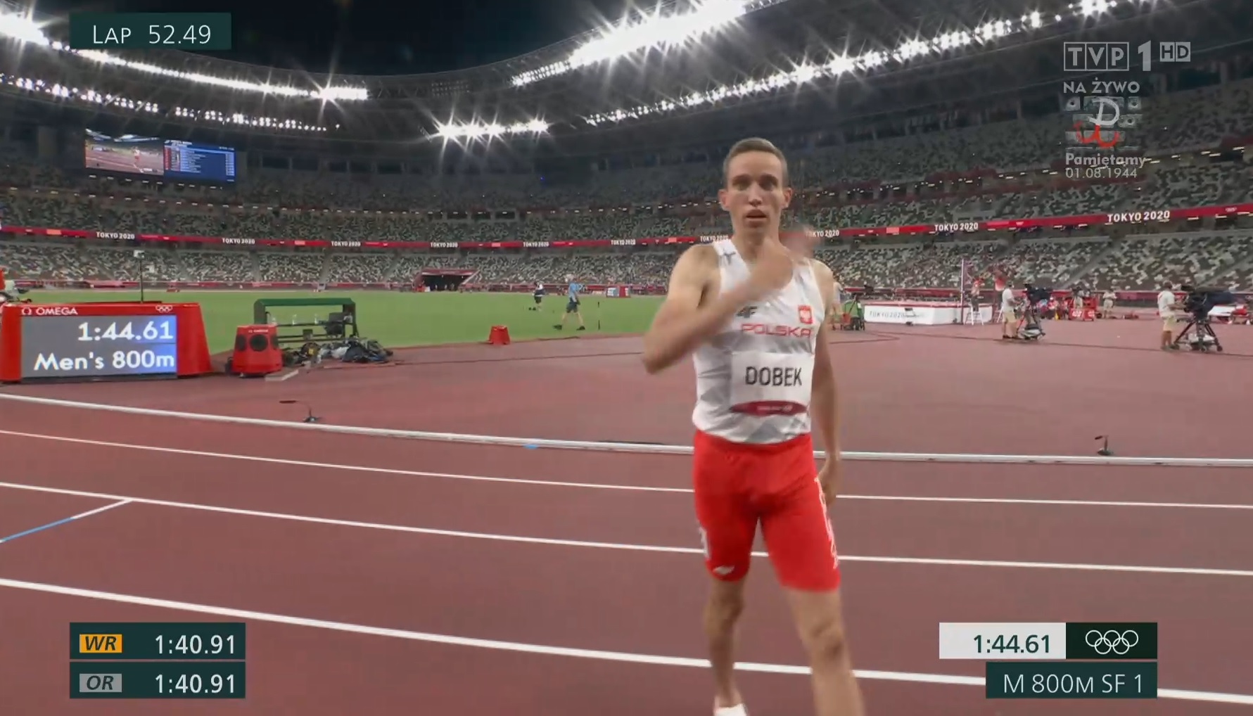 Fantastyczny bieg Patryka Dobka! Wygrał półfinał, będzie walczył o medal na 800 metrów [WIDEO]