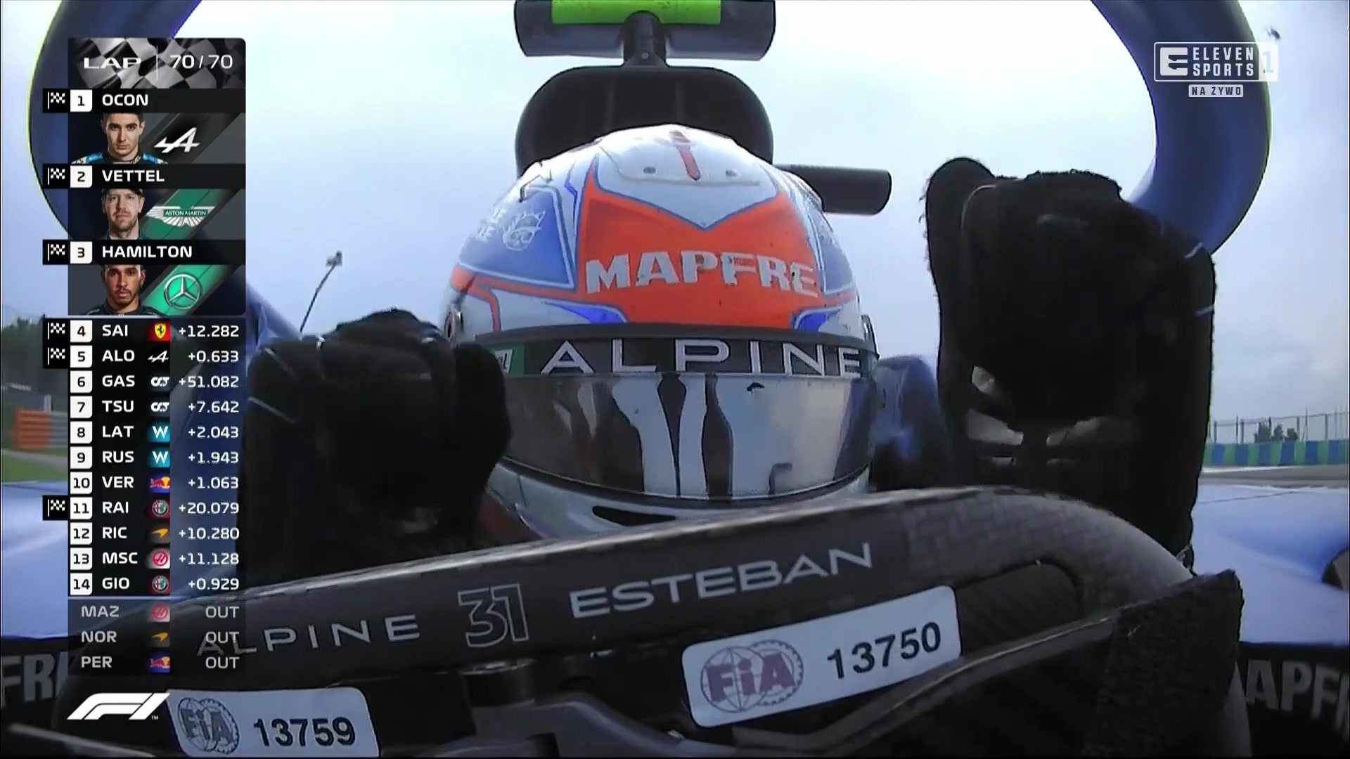 Szok, szok, szok! Esteban Ocon sensacyjnym zwycięzcą GP Węgier!