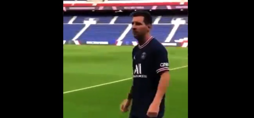Tak Leo Messi prezentuje się w koszulce PSG. "Jak dziwnie to wygląda" [WIDEO]