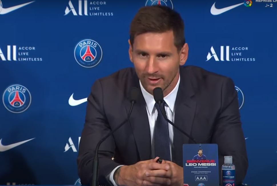 Pierwsza konferencja Leo Messiego w PSG. Został zapytany o grę przeciwko FC Barcelonie