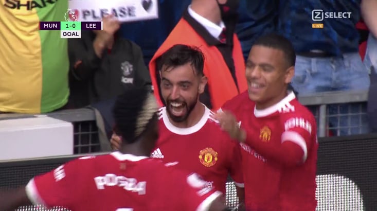 Szalone spotkanie Manchesteru United! Hat-trick Bruno Fernandesa, cztery asysty Paula Pogby [WIDEO]