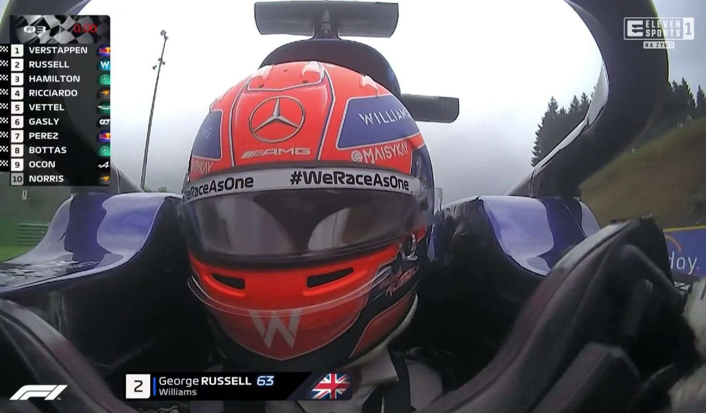 George Russell sprawił gigantyczną sensację! Wyprzedził Hamiltona i omal nie zgarnął pole position