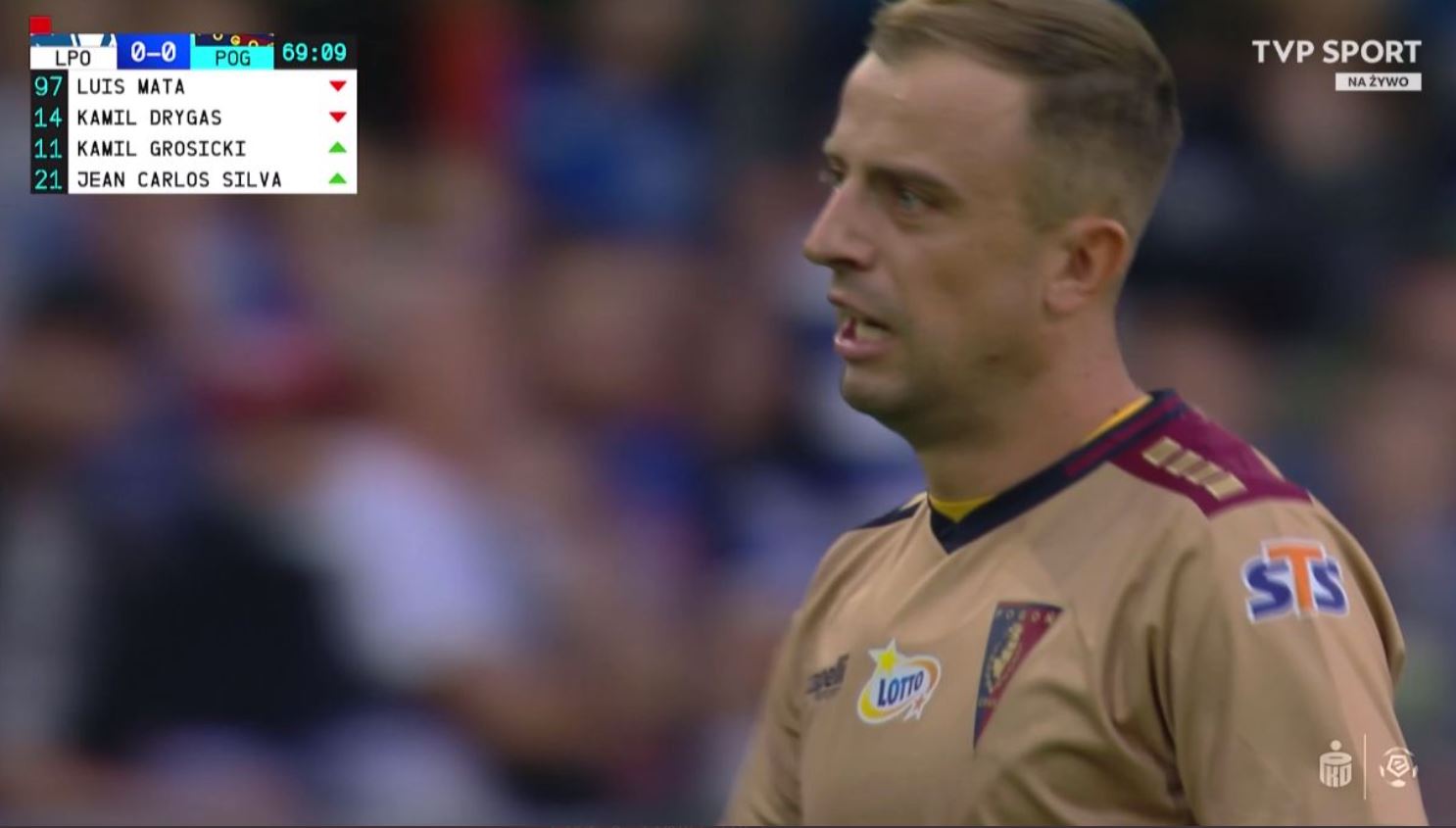Kamil Grosicki znów zagrał w Ekstraklasie. Pogoń zatrzymała Lecha, ale wypuściła z rąk wygraną [WIDEO]