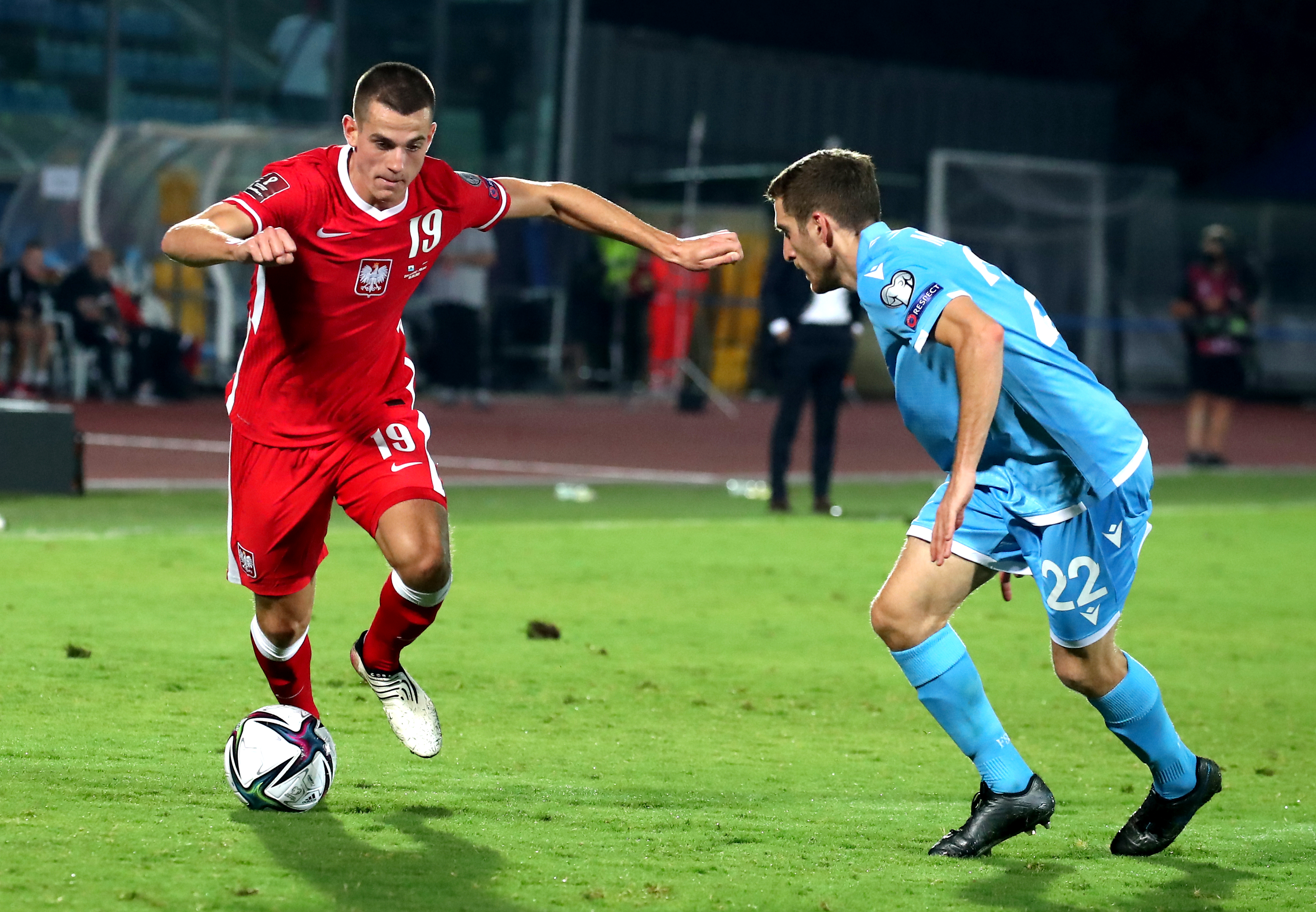 Jakub Kamiński ocenił debiut w reprezentacji Polski. "Próbowałem, ale nie znam tutaj chłopaków"