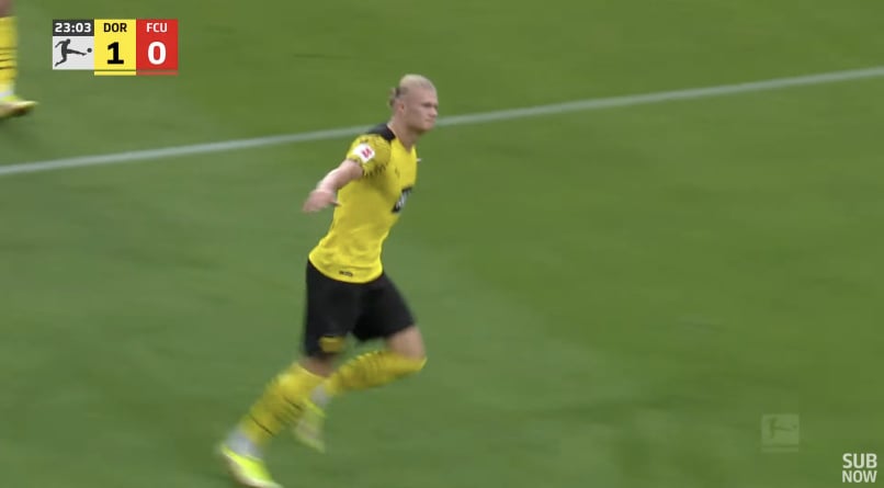Erling Haaland się nie zatrzymuje! Dublet Norwega i zwycięstwo Borussii Dortmund [WIDEO]