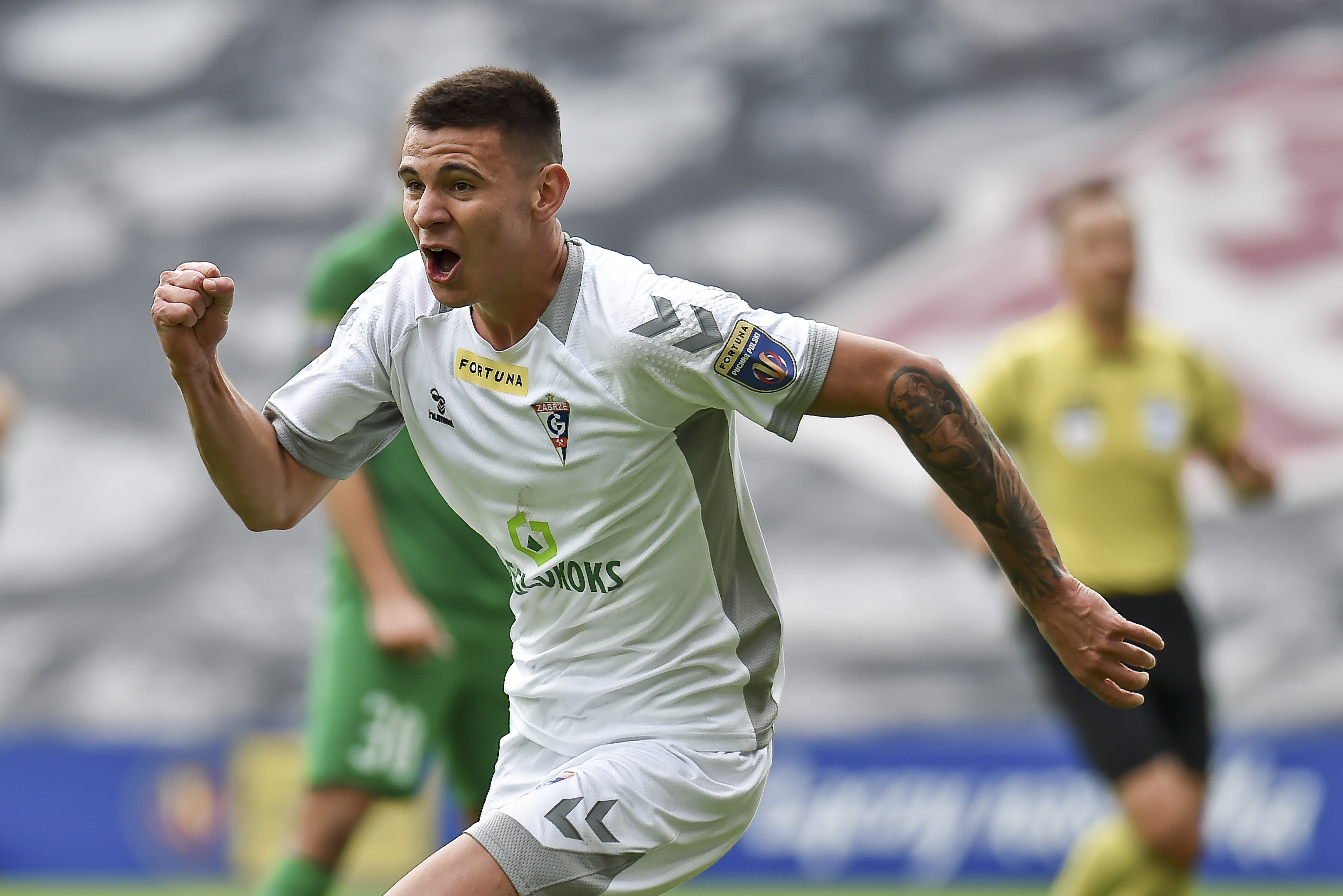 Awans Górnika Zabrze w Pucharze Polski. Zwycięstwo nad Radomiakiem Radom, kolejne minuty Lukasa Podolskiego