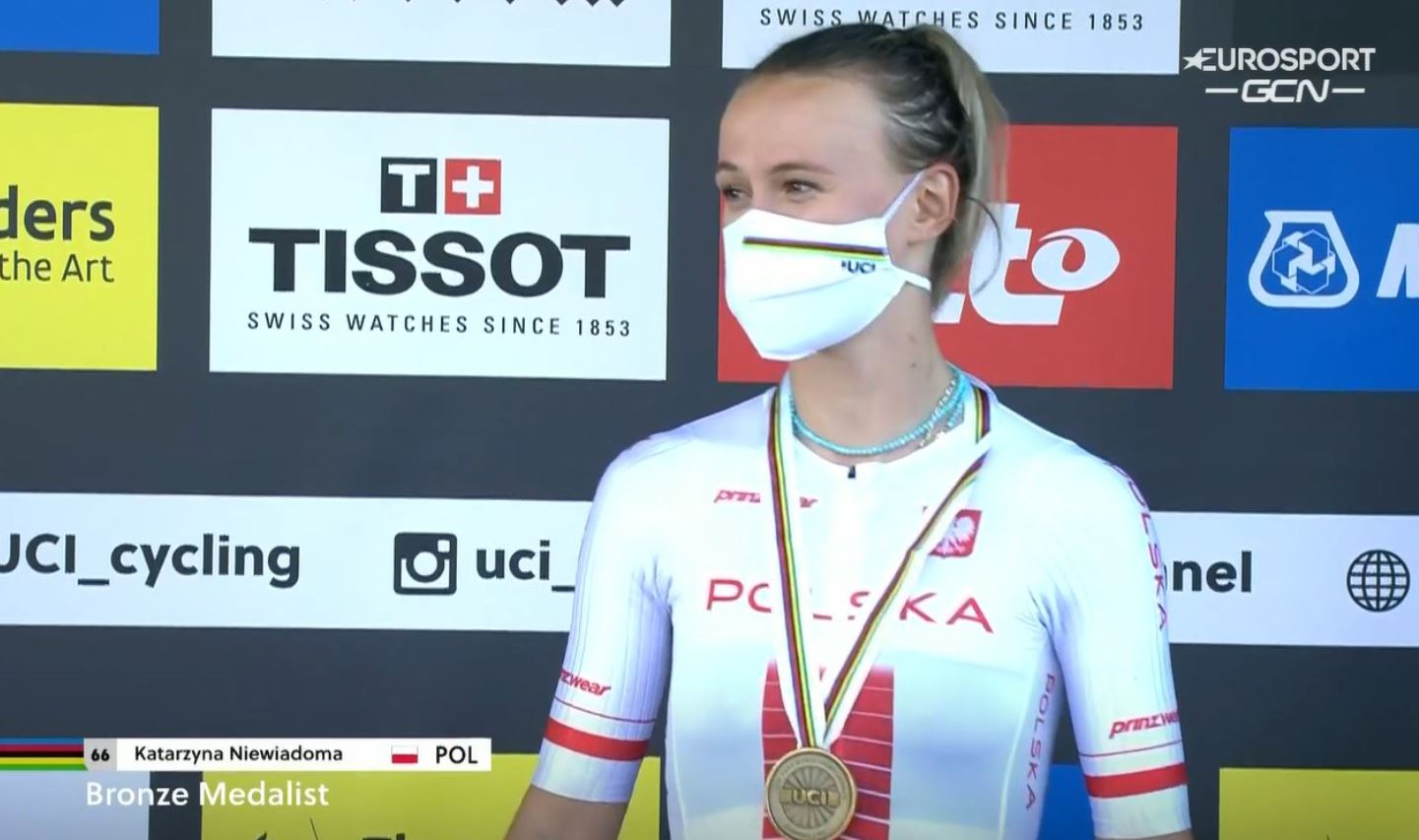 Wielki sukces Katarzyny Niewiadomej. Polka z medalem mistrzostw świata w kolarstwie [WIDEO]