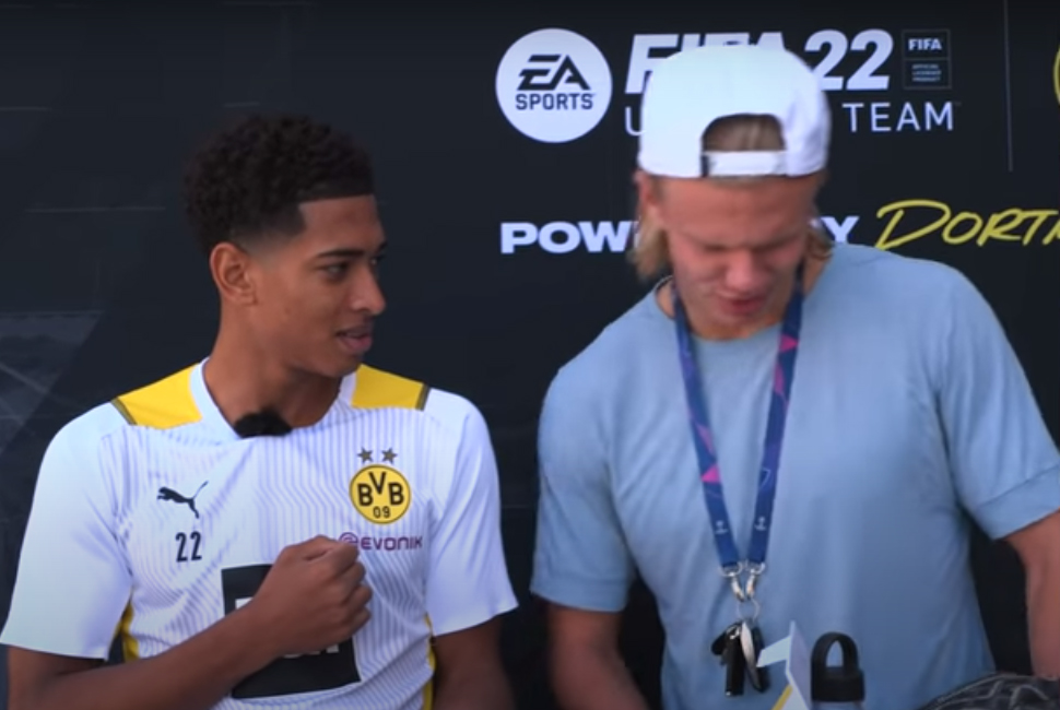 Erling Haaland poznał ocenę Roberta Lewandowskiego w FIFA 22. Wymowna reakcja [WIDEO]