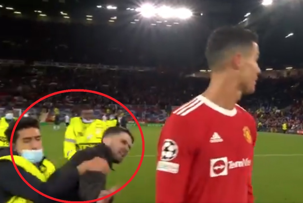 Szaleńczy pościg kibica za Cristiano Ronaldo. Został zatrzymany w ostatniej chwili [WIDEO]