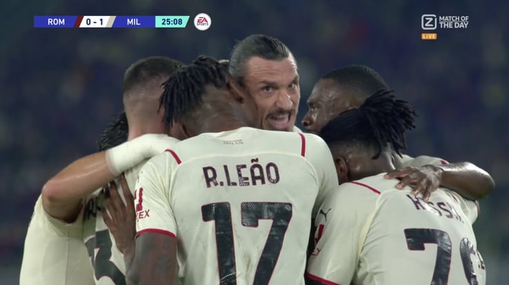 Nieśmiertelny Zlatan Ibrahimović! Bomba Szweda z rzutu wolnego, AC Milan pokonał AS Romę [WIDEO]