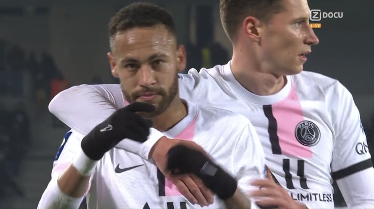 Popis duetu Neymar - Kylian Mbappe. PSG z kolejnym zwycięstwem w Ligue 1 [WIDEO]