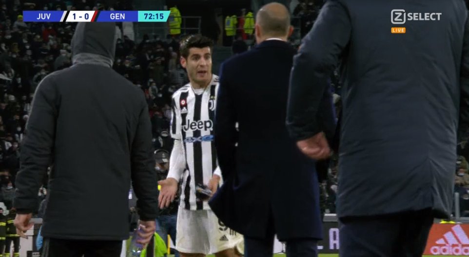 Alvaro Morata został zmieniony i wdał się w kłótnię z trenerem. "Masz się zamknąć" [WIDEO]