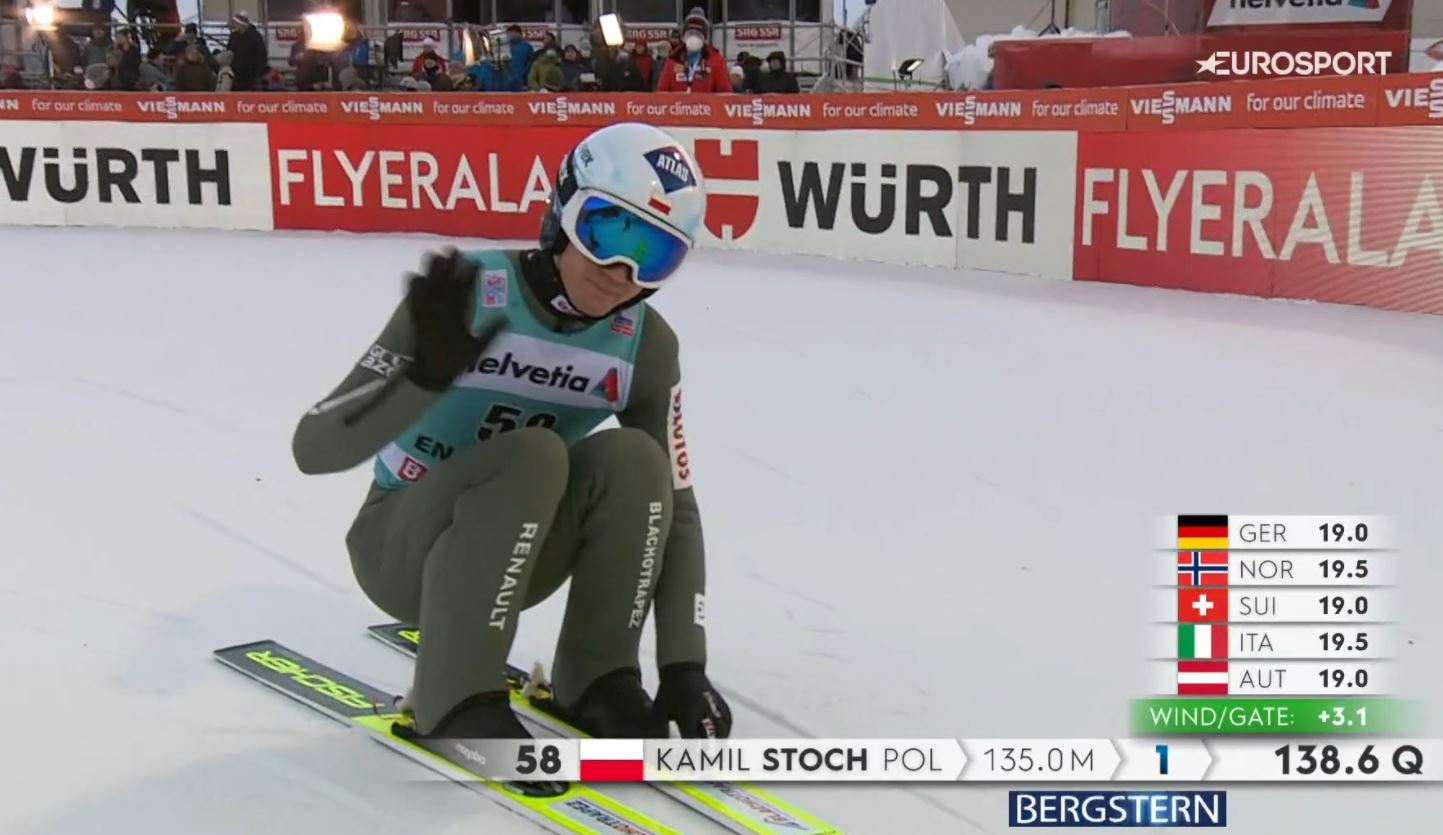 Kamil Stoch pokazał klasę, był na podium kwalifikacji. Pięciu Polaków z awansem w Engelbergu [WIDEO]