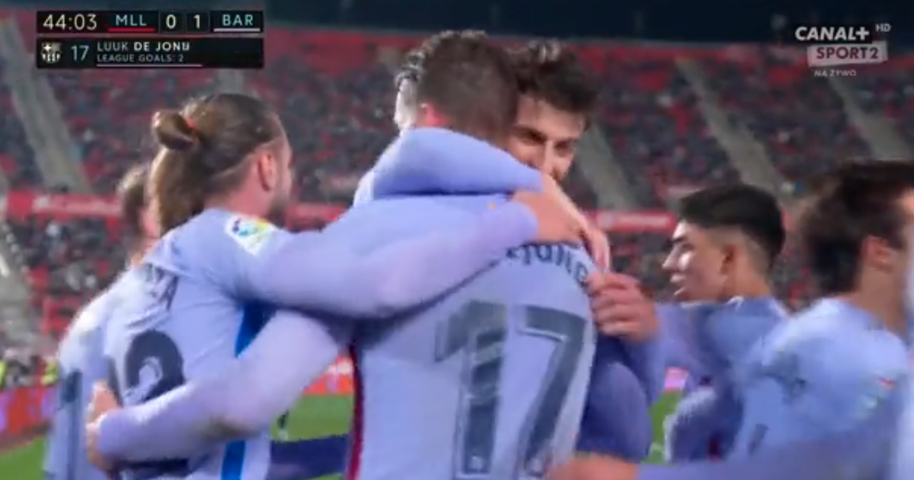 Luuk de Jong dał zwycięstwo FC Barcelonie. Zdziesiątkowana "Blaugrana" poradziła sobie z Mallorcą [WIDEO]