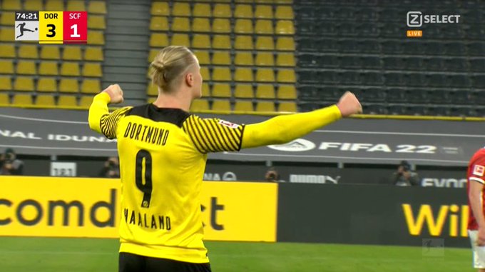 Pewne zwycięstwo Borussii Dortmund. Dublety Haalanda i Meuniera [WIDEO]