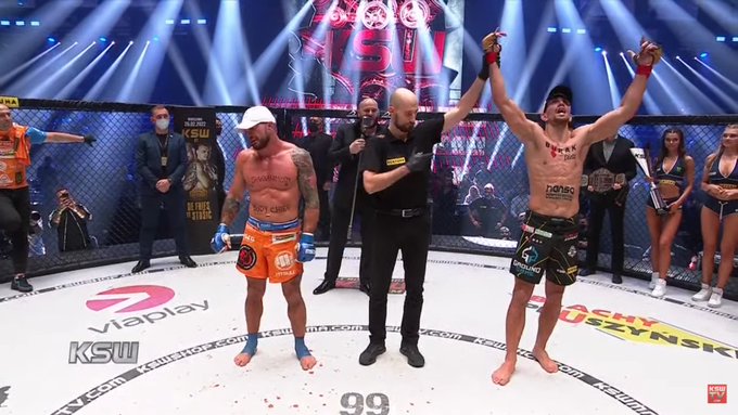 Borys Mańkowski przegrał walkę o pas! Marian Ziółkowski obronił tytuł mistrza KSW