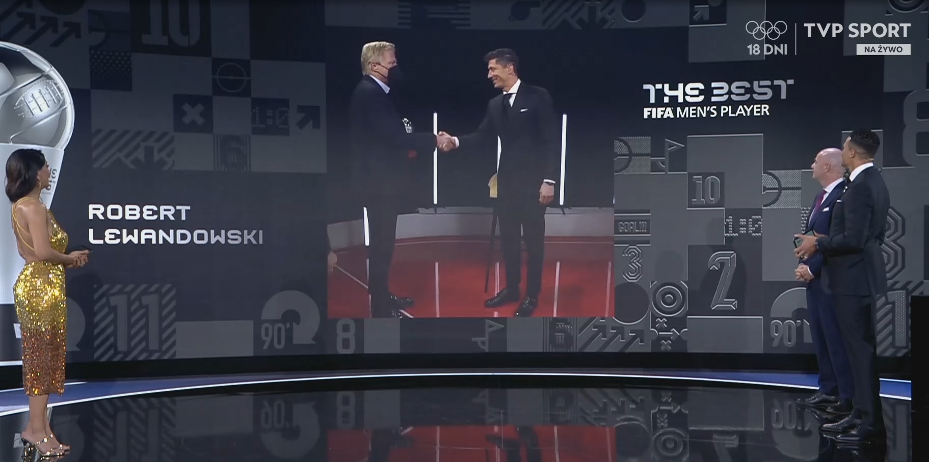 Robert Lewandowski najlepszym piłkarzem świata! Polak obronił tytuł na gali FIFA The Best