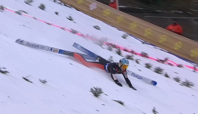 Upadek Stefana Huli w Willingen. Dramat polskich skoczków w pierwszej serii [WIDEO]