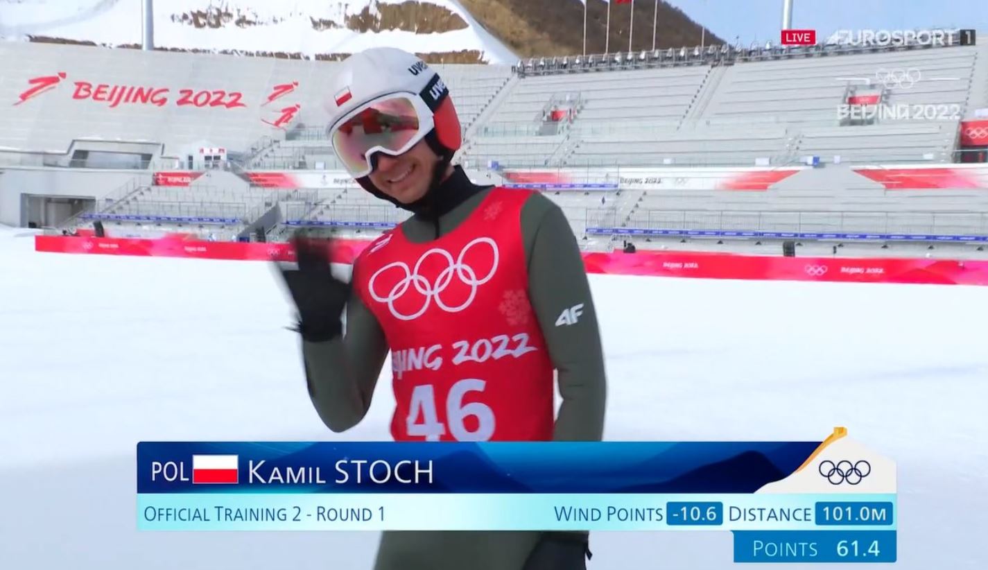Kamil Stoch w świetnej formie tuż przed olimpijskim konkursem! Triumf Polaka na treningu w Chinach [WIDEO]