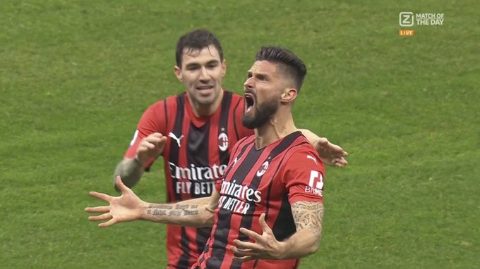 OIivier Giroud pogrążył Inter! Dublet napastnika AC Milanu w derbach [WIDEO]