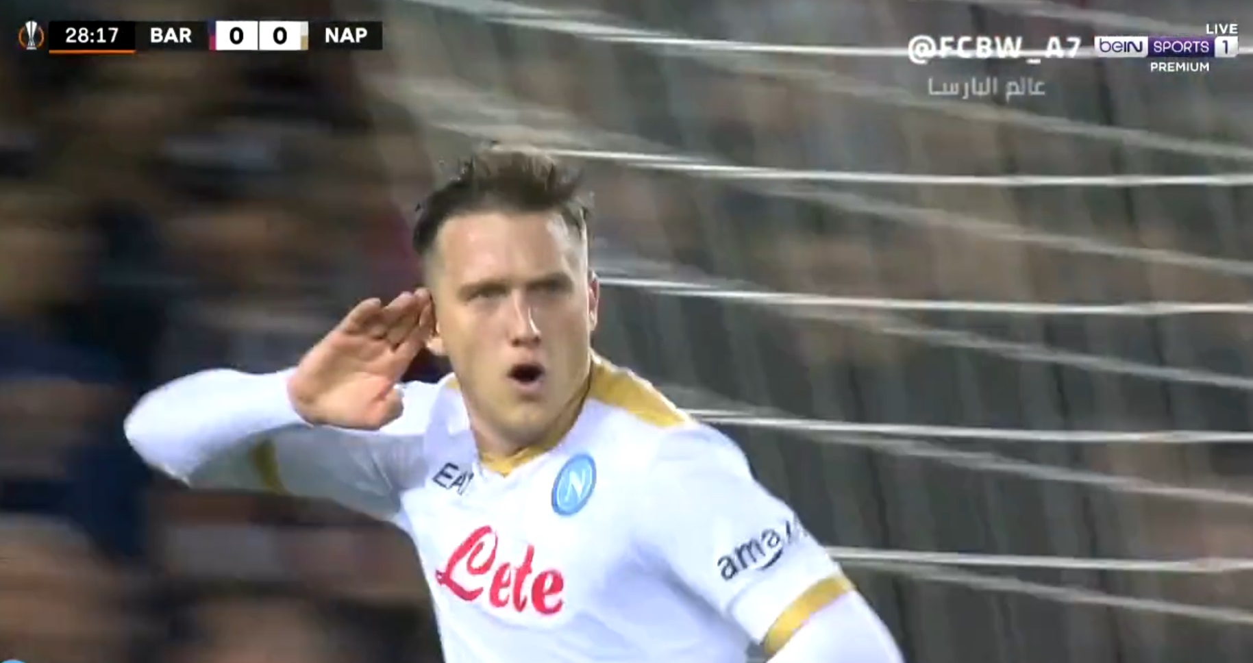 Piotr Zieliński z golem przeciwko FC Barcelonie! Polak otworzył wynik na Camp Nou [WIDEO]