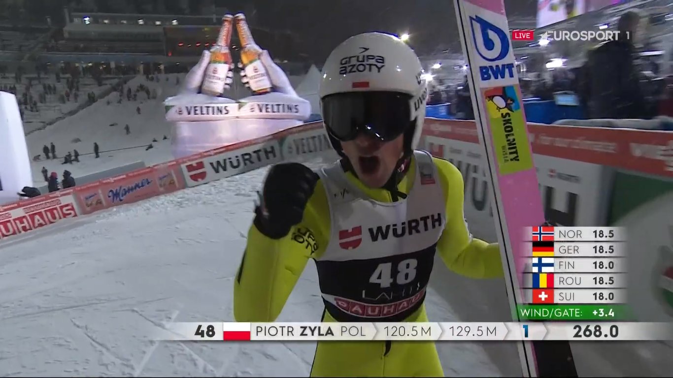 Piotr Żyła na podium w Lahti! Kapitalna bomba w drugiej serii!
