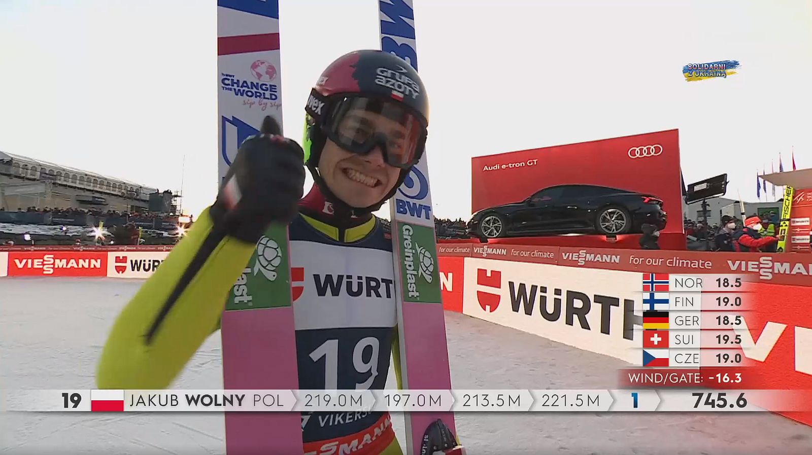Marius Lindvik poleciał po złoto mistrzostw świata! Jakub Wolny najlepszy z Polaków
