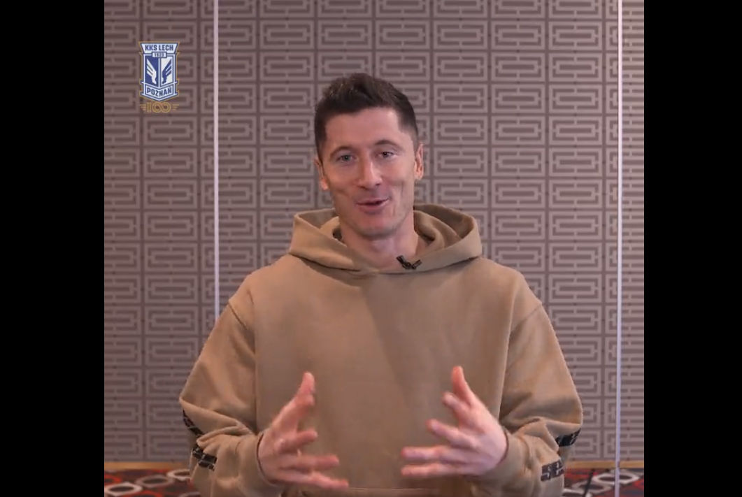 Robert Lewandowski nagrał film dla Lecha Poznań. "Jest mi miło, że mogłem być częścią tej historii" [WIDEO]