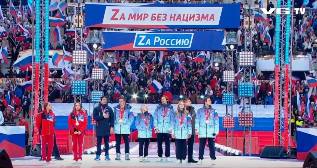 Hańba medalistów olimpijskich. Rosyjscy sportowcy wystąpili na wiecu poparcia dla wojny w Ukrainie