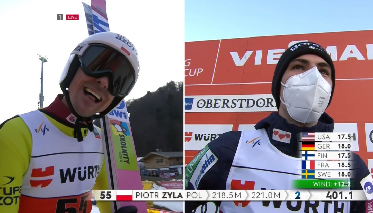 Piotr Żyła na podium w Obestdorfie! Kapitalne loty reprezentanta Polski!