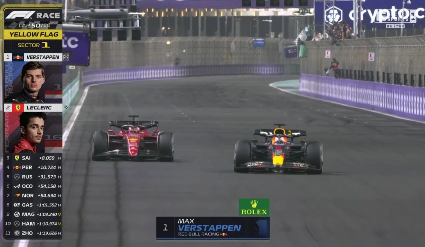 Max Verstappen górą w GP Arabii Saudyjskiej! Pasjonująca walka mistrza świata z Charlesem Leclerkiem [WIDEO]