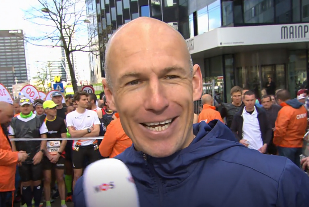 "Niektórzy powiedzieliby, że jestem idiotą". Arjen Robben przebiegł pierwszy maraton