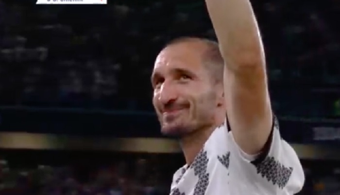 Łzy twardziela. Giorgio Chiellini pożegnał się z Juventusem przy akompaniamencie poruszonych kibiców [WIDEO]