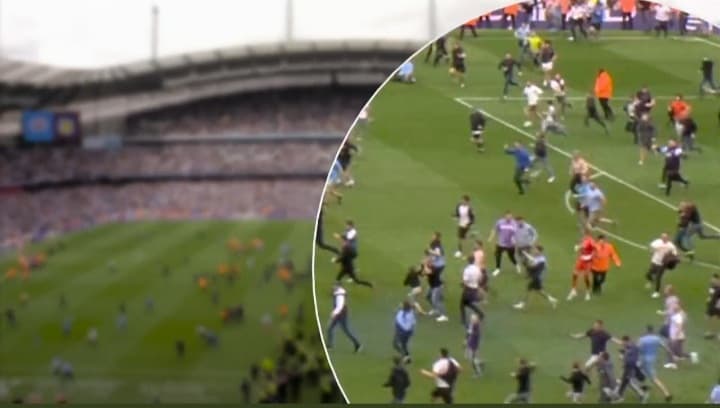 Skandaliczne zachowanie fanów Manchesteru City. Zaatakowali bramkarza rywali [WIDEO]