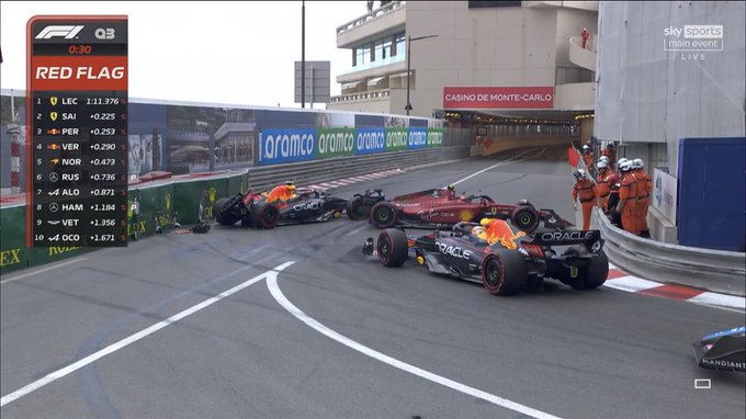 Poważna stłuczka przed Grand Prix Monako! Carlos Sainz zderzył się z Sergio Perezem [WIDEO]