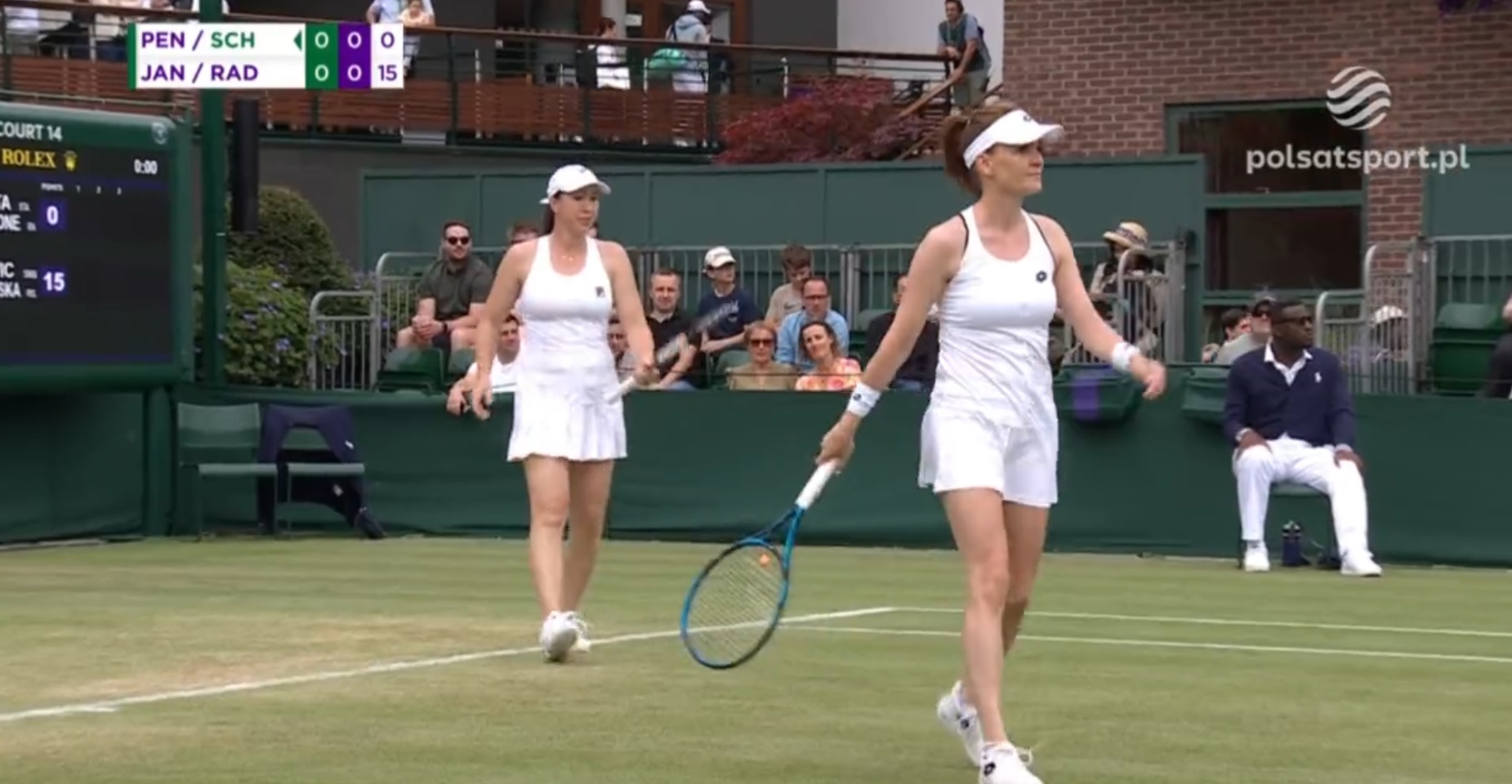 Agnieszka Radwańska wróciła na Wimbledon! Zwycięstwo polskiej tenisistki w turnieju legend [WIDEO]