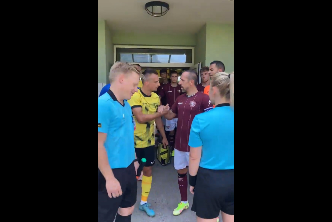 Franck Ribery strzelił gola Wieczystej Kraków. Nikła porażka polskiego trzecioligowca [WIDEO]