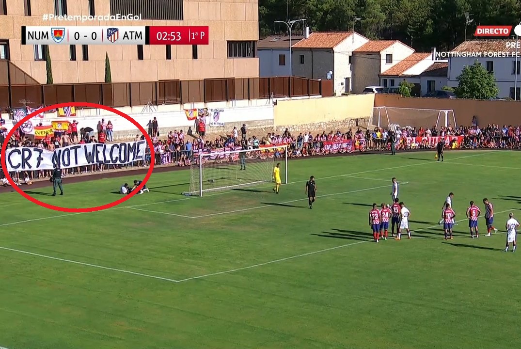 Kibice Atletico Madryt nie chcą Cristiano Ronaldo. Jasny przekaz podczas meczu towarzyskiego