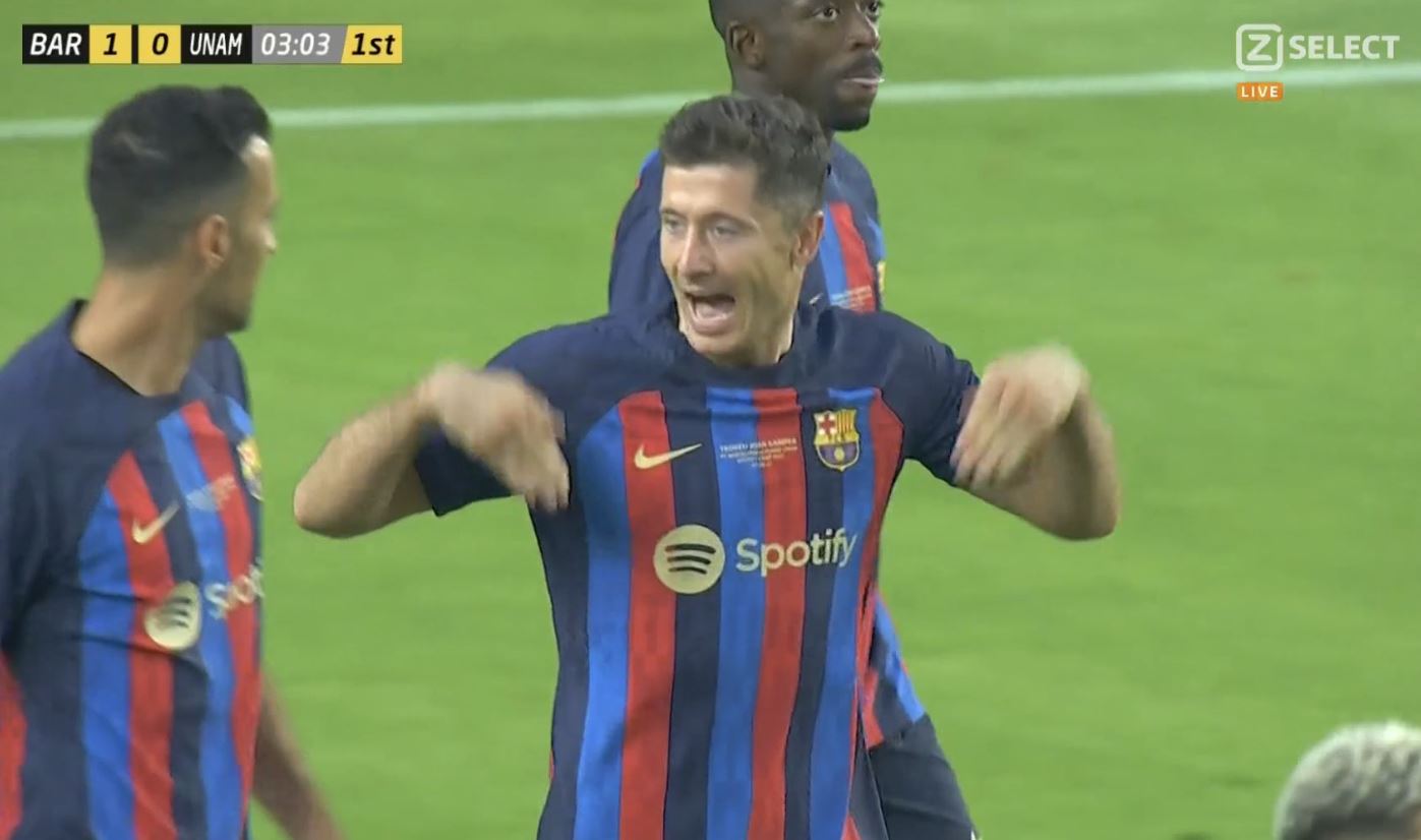 Gol i dwie asysty Roberta Lewandowskiego w FC Barcelonie! Co za początek Polaka, bawi się z rywalami [WIDEO]
