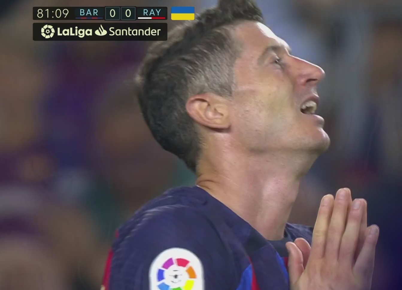 Rozczarowujący debiut Roberta Lewandowskiego. FC Barcelona zatrzymana przez Rayo! [WIDEO]