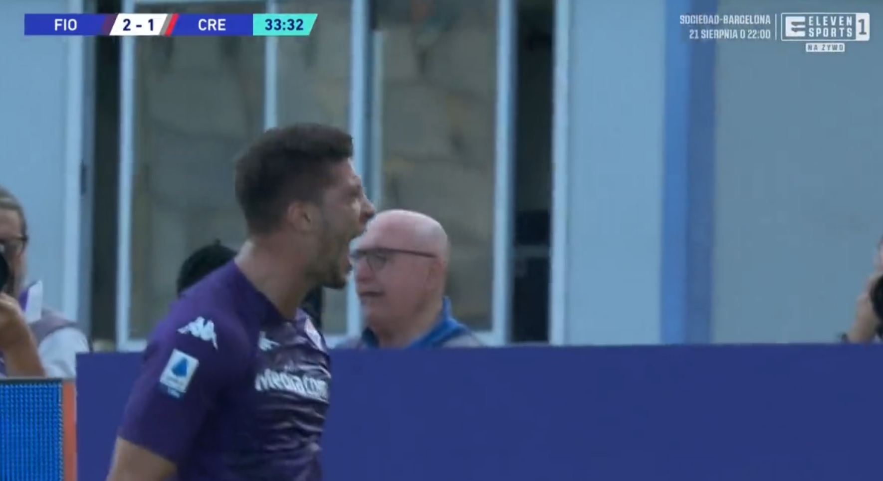 Bramka Luki Jovicia w debiucie we Fiorentinie. Spory pech Łukasza Skorupskiego i porażka Bologny [WIDEO]
