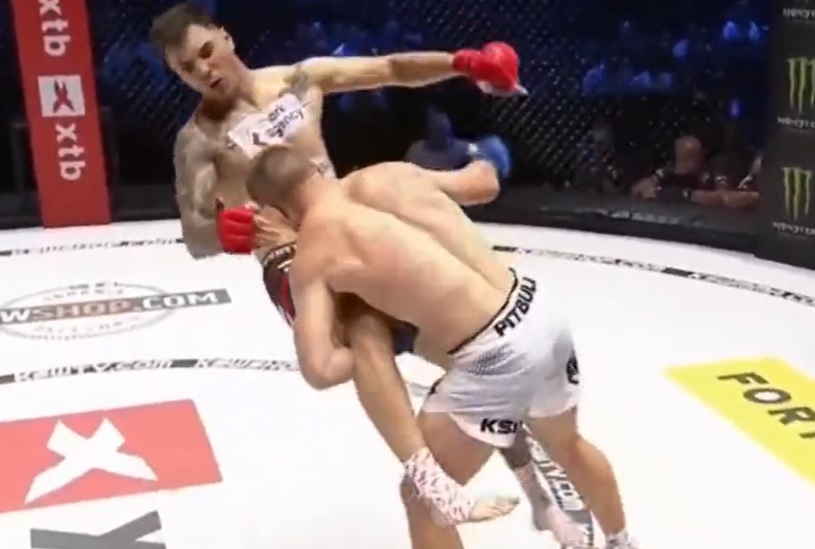 Najszybszy nokaut w historii KSW! Polak padł jak rażony piorunem! "Skontrował i ubił w pięć sekund" [WIDEO]