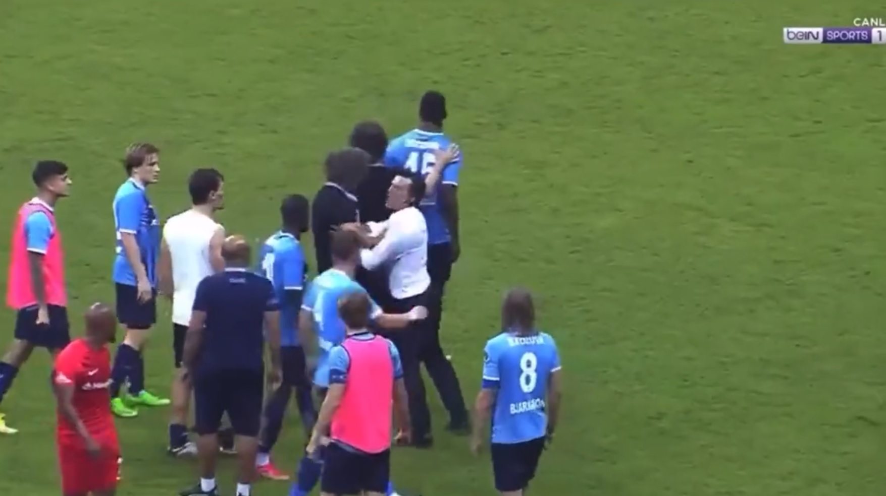 Mario Balotelli w ostrej kłótni z własnym trenerem. Gdyby nie inni piłkarze, mogło dojść do rękoczynów [WIDEO]