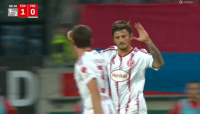 Kolejny gol Dawida Kownackiego w lidze niemieckiej. Znakomita forma napastnika [WIDEO]