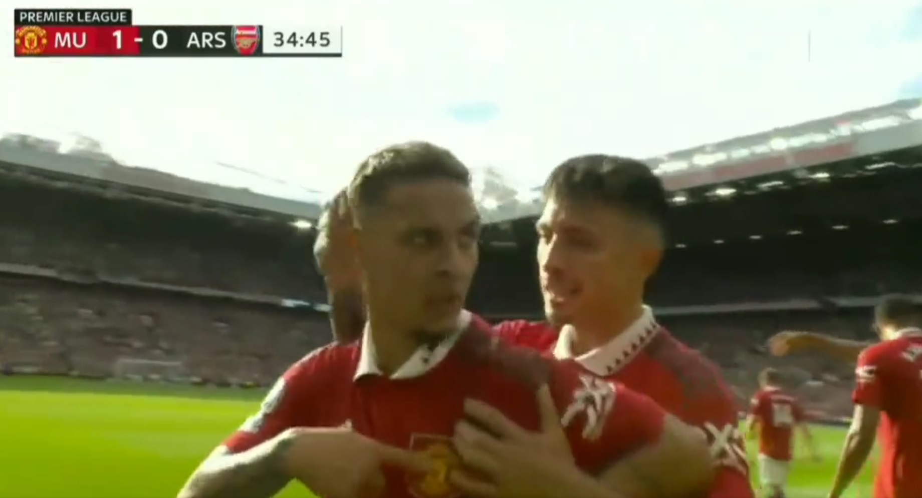 Manchester United znalazł sposób na Arsenal! Antony już trafia w Premier League, Rashford z dubletem [WIDEO]
