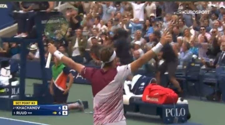 Historyczna wymiana na US Open. 55 uderzeń w jednej akcji [WIDEO]